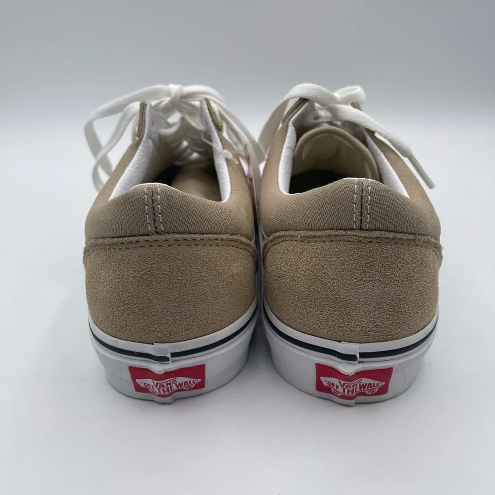 Van Old Skool Tan/White Shoe w/ Black Foxing Suede/Canvas M-8.0 W-9.5 NWOB - Picture 5 of 7